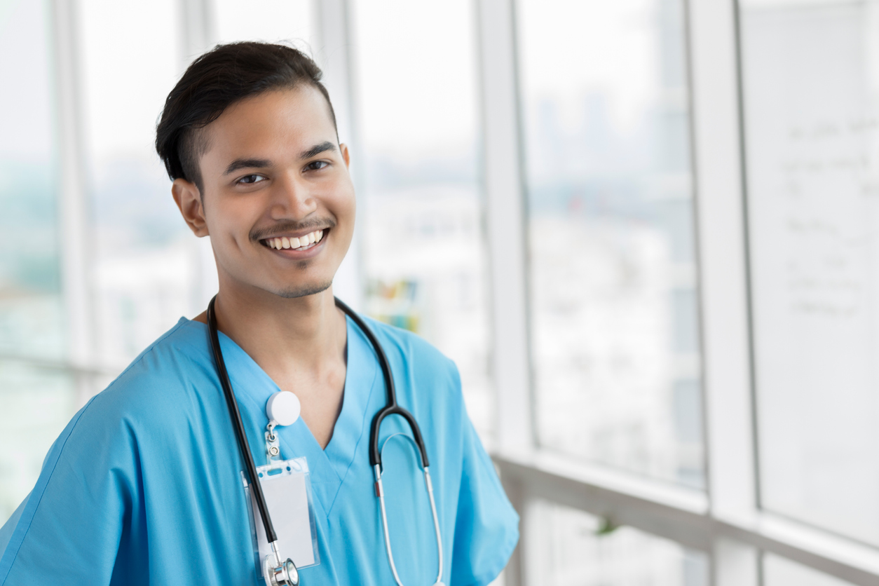 Portrait of Malaysian male doctor